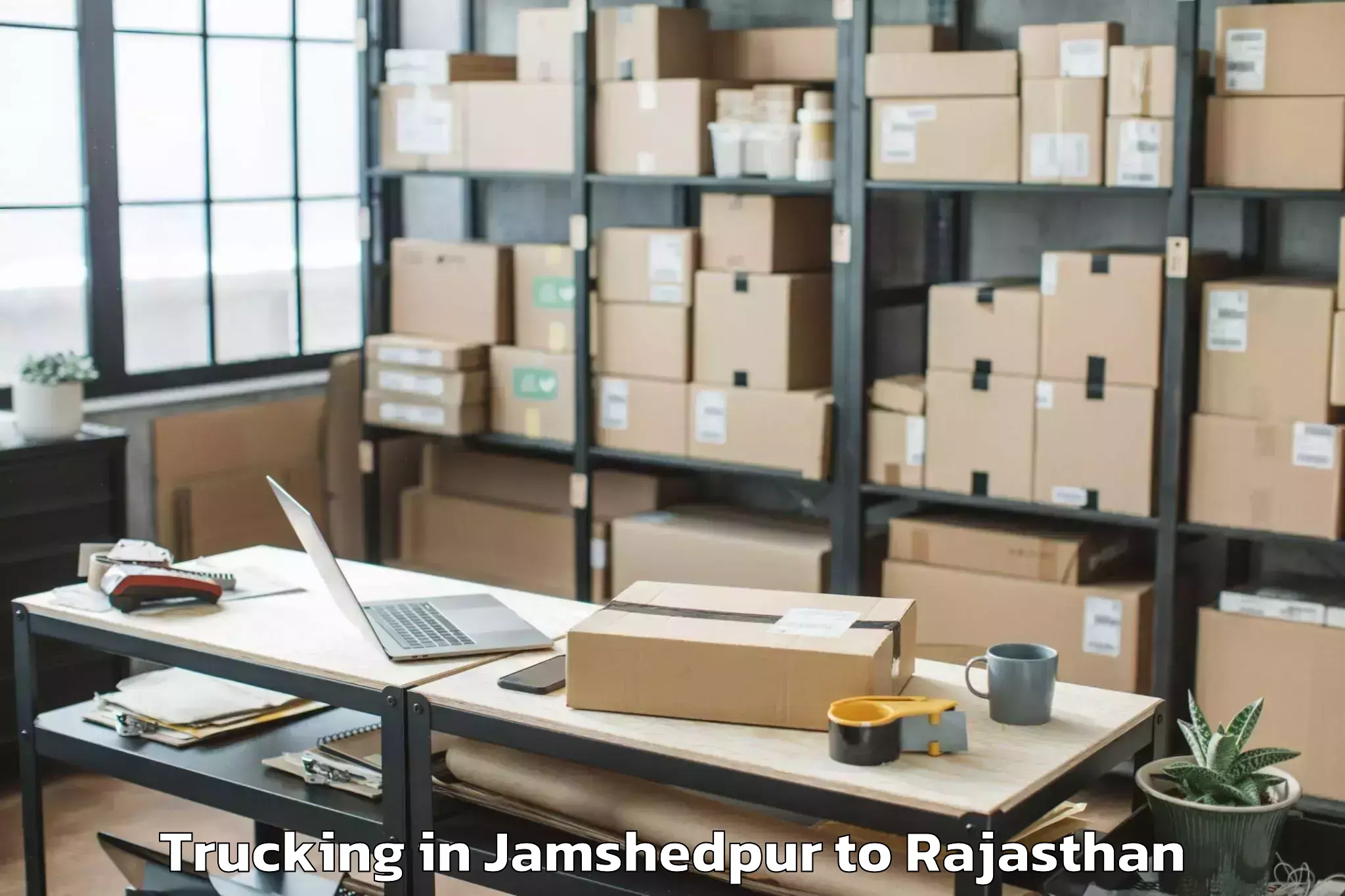 Quality Jamshedpur to Phulera Sambhar Trucking